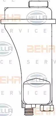 BEHR HELLA Service 8MA 376 705-401 - Компенсаційний бак, охолоджуюча рідина autocars.com.ua