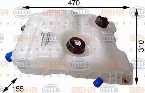 BEHR HELLA Service 8MA 376 753-771 - Компенсаційний бак, охолоджуюча рідина autocars.com.ua