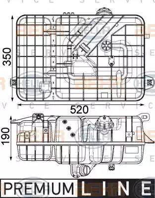 BEHR HELLA Service 8MA 376 923-781 - Компенсаційний бак, охолоджуюча рідина autocars.com.ua