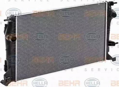 BEHR HELLA Service 8MK 376 700-421 - Радіатор, охолодження двигуна autocars.com.ua