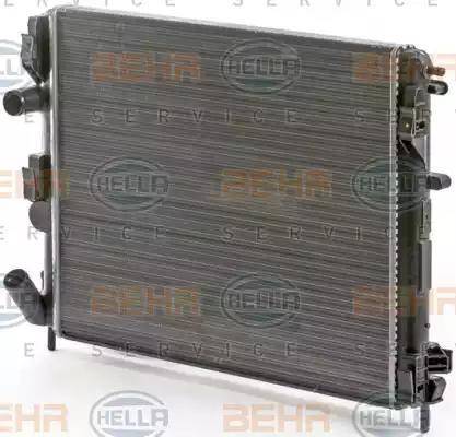 BEHR HELLA Service 8MK 376 700-574 - Радіатор, охолодження двигуна autocars.com.ua