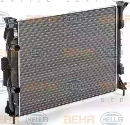 BEHR HELLA Service 8MK 376 700-681 - Радіатор, охолодження двигуна autocars.com.ua