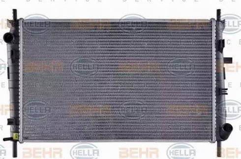 BEHR HELLA Service 8MK 376 706-631 - Радіатор, охолодження двигуна autocars.com.ua