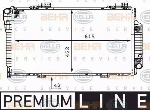 BEHR HELLA Service 8MK 376 710-361 - Радіатор, охолодження двигуна autocars.com.ua