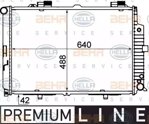 BEHR HELLA Service 8MK 376 712-781 - Радиатор, охлаждение двигателя autodnr.net