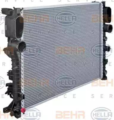 BEHR HELLA Service 8MK 376 718-021 - Радіатор, охолодження двигуна autocars.com.ua