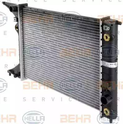 BEHR HELLA Service 8MK 376 718-651 - Радіатор, охолодження двигуна autocars.com.ua