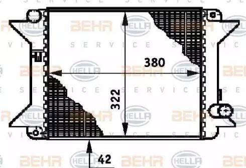 BEHR HELLA Service 8MK 376 719-361 - Радіатор, охолодження двигуна autocars.com.ua