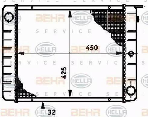 BEHR HELLA Service 8MK 376 720-681 - Радіатор, охолодження двигуна autocars.com.ua