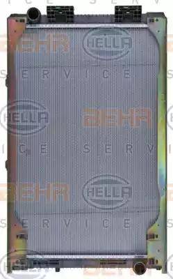 BEHR HELLA Service 8MK 376 721-461 - Радіатор, охолодження двигуна autocars.com.ua