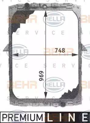 BEHR HELLA Service 8MK 376 721-511 - Радіатор, охолодження двигуна autocars.com.ua