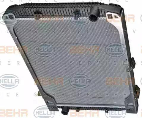 BEHR HELLA Service 8MK 376 721-581 - Радіатор, охолодження двигуна autocars.com.ua