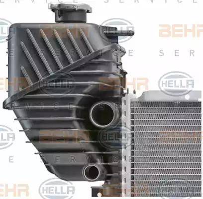 BEHR HELLA Service 8MK 376 721-631 - Радіатор, охолодження двигуна autocars.com.ua