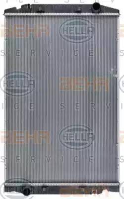 BEHR HELLA Service 8MK 376 721-741 - Радіатор, охолодження двигуна autocars.com.ua