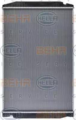 BEHR HELLA Service 8MK 376 721-741 - Радіатор, охолодження двигуна autocars.com.ua