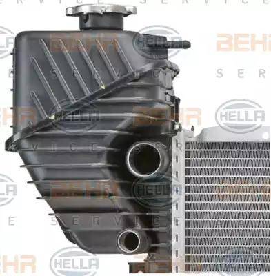 BEHR HELLA Service 8MK 376 722-001 - Радіатор, охолодження двигуна autocars.com.ua