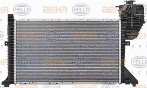 BEHR HELLA Service 8MK 376 722-001 - Радіатор, охолодження двигуна autocars.com.ua