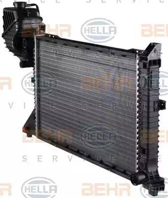 BEHR HELLA Service 8MK 376 722-261 - Радіатор, охолодження двигуна autocars.com.ua