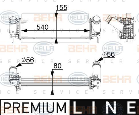 BEHR HELLA Service 8MK 376 747-341 - Радиатор, охлаждение двигателя autodnr.net