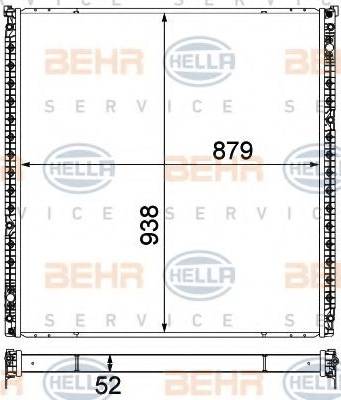 BEHR HELLA Service 8MK 376 750-581 - Низкотемпературный охладитель, интеркулер autodnr.net