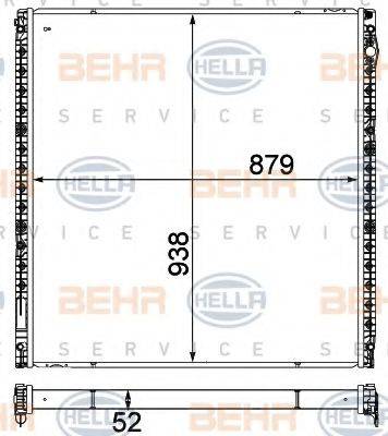 BEHR HELLA Service 8MK 376 750-591 - Низкотемпературный охладитель, интеркулер autodnr.net