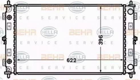 BEHR HELLA Service 8MK 376 766-501 - Радиатор, охлаждение двигателя autodnr.net