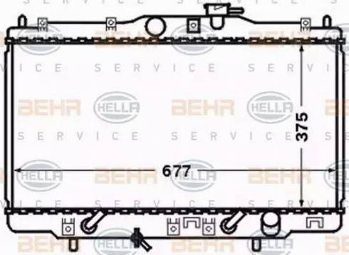 BEHR HELLA Service 8MK 376 768-251 - Радиатор, охлаждение двигателя autodnr.net