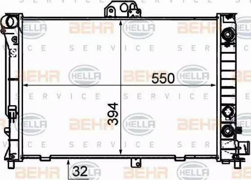 BEHR HELLA Service 8MK 376 772-361 - Радіатор, охолодження двигуна autocars.com.ua