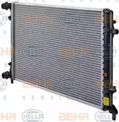 BEHR HELLA Service 8MK 376 781-091 - Радіатор, охолодження двигуна autocars.com.ua