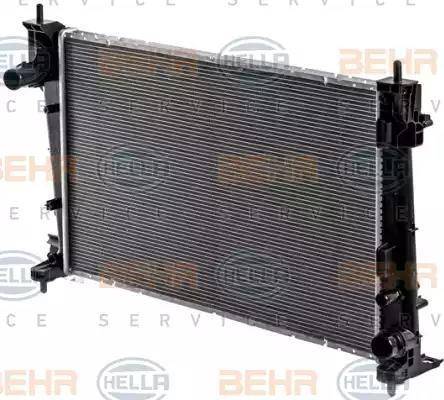 BEHR HELLA Service 8MK 376 900-031 - Радіатор, охолодження двигуна autocars.com.ua