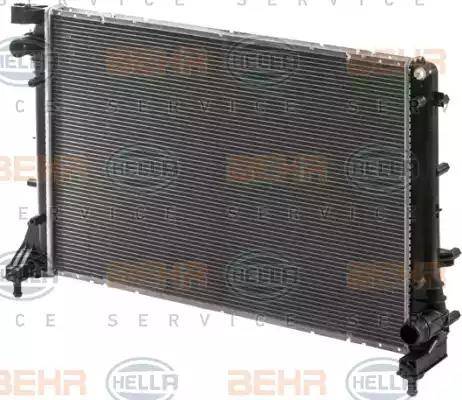 BEHR HELLA Service 8MK 376 900-191 - Радіатор, охолодження двигуна autocars.com.ua