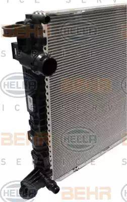 BEHR HELLA Service 8MK 376 990-041 - Радіатор, охолодження двигуна autocars.com.ua