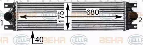 BEHR HELLA Service 8ML 376 700-641 - Интеркулер autocars.com.ua