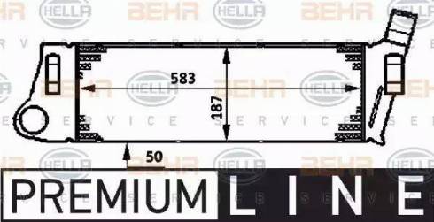 BEHR HELLA Service 8ML 376 719-031 - Интеркулер autocars.com.ua