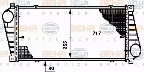 BEHR HELLA Service 8ML 376 720-391 - Интеркулер autocars.com.ua