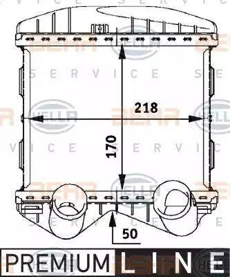 BEHR HELLA Service 8ML 376 723-021 - Интеркулер autocars.com.ua