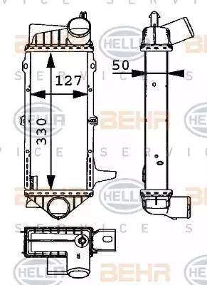 BEHR HELLA Service 8ML 376 723-111 - Интеркулер autocars.com.ua