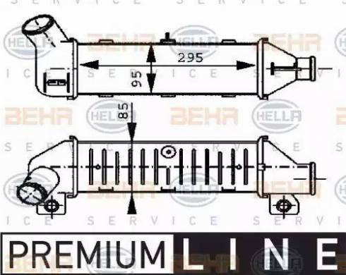 BEHR HELLA Service 8ML 376 723-251 - Интеркулер autocars.com.ua