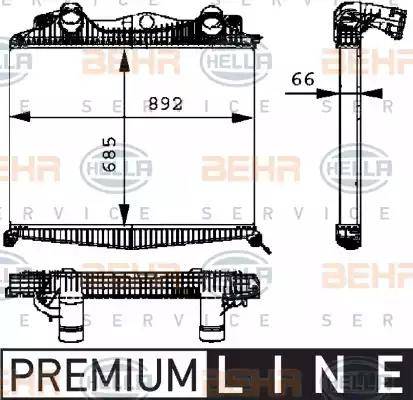 BEHR HELLA Service 8ML 376 724-221 - Интеркулер autocars.com.ua