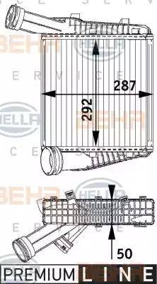 BEHR HELLA Service 8ML 376 729-571 - Интеркулер autocars.com.ua