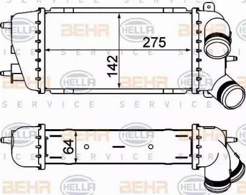 BEHR HELLA Service 8ML 376 760-714 - Интеркулер autocars.com.ua