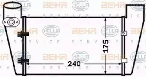 BEHR HELLA Service 8ML 376 776-071 - Интеркулер autocars.com.ua