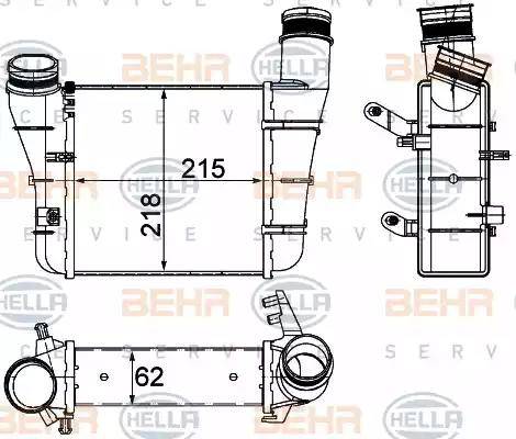 BEHR HELLA Service 8ML 376 776-081 - Интеркулер autocars.com.ua