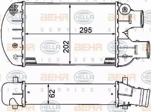 BEHR HELLA Service 8ML 376 776-271 - Интеркулер autocars.com.ua