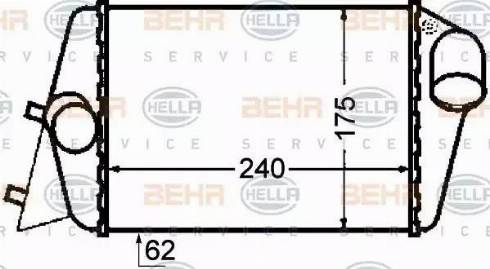 BEHR HELLA Service 8ML 376 776-281 - Интеркулер autocars.com.ua