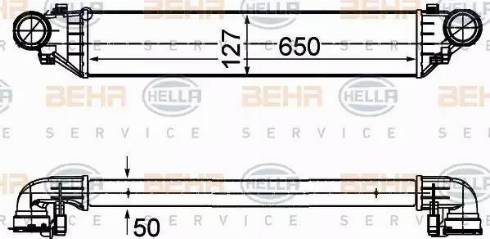 BEHR HELLA Service 8ML 376 776-354 - Интеркулер autocars.com.ua