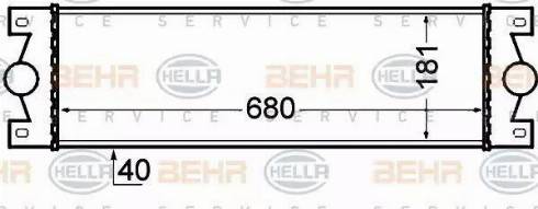 BEHR HELLA Service 8ML 376 776-521 - Интеркулер autocars.com.ua