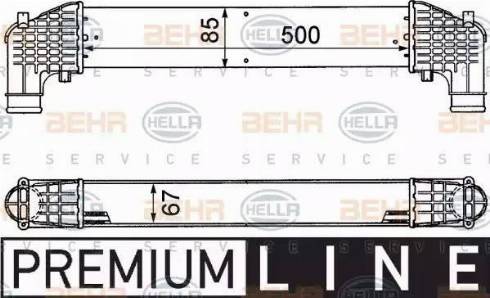 BEHR HELLA Service 8ML 376 776-571 - Интеркулер autocars.com.ua