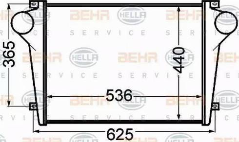 BEHR HELLA Service 8ML 376 776-741 - Интеркулер autocars.com.ua