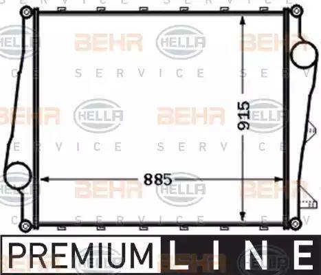 BEHR HELLA Service 8ML 376 777-071 - Интеркулер autocars.com.ua